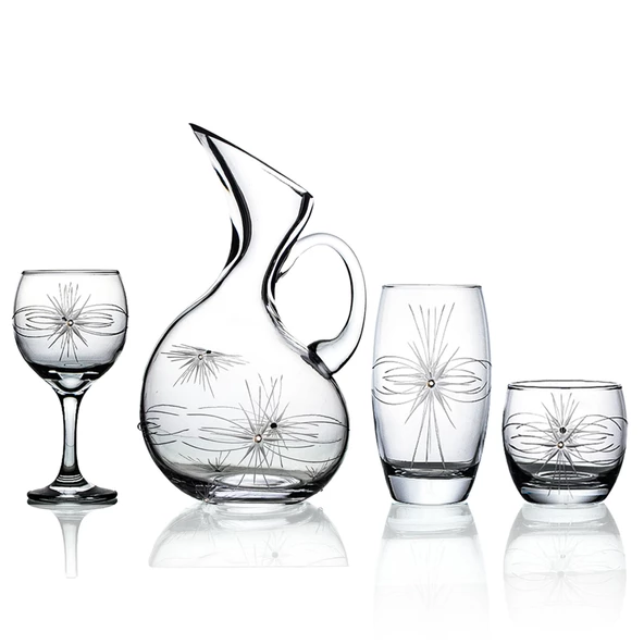 Decocia Pudgy 37 Parça Bardak Çeyiz Seti Ördek Karaflı Mira Desenli ürün görseli