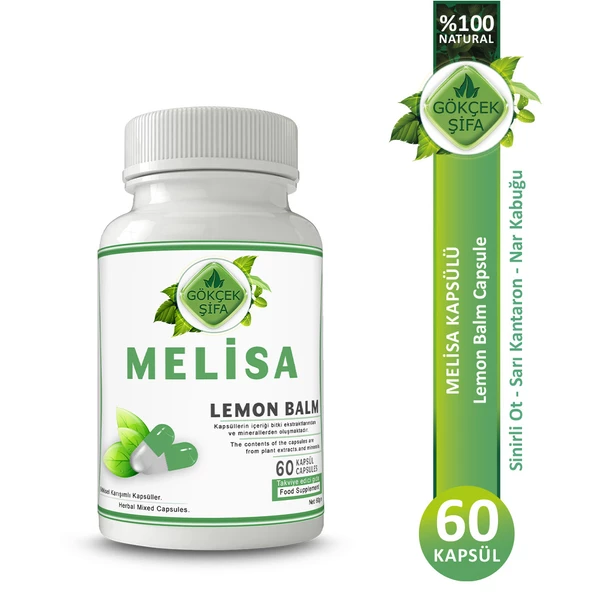 Melisa Kapsül (LEMON BALM CAPSULE) 60 Adet