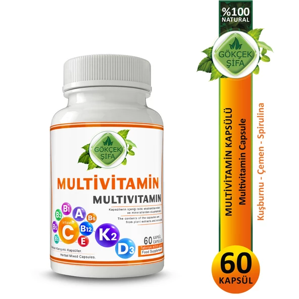 Multivitamin Kapsül (Multivitamin Capsule) 60 Adet