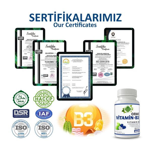 Orme Vitamin B3 Kapsül (VİTAMİN B3 CAPSULE) 60 Adet - 5