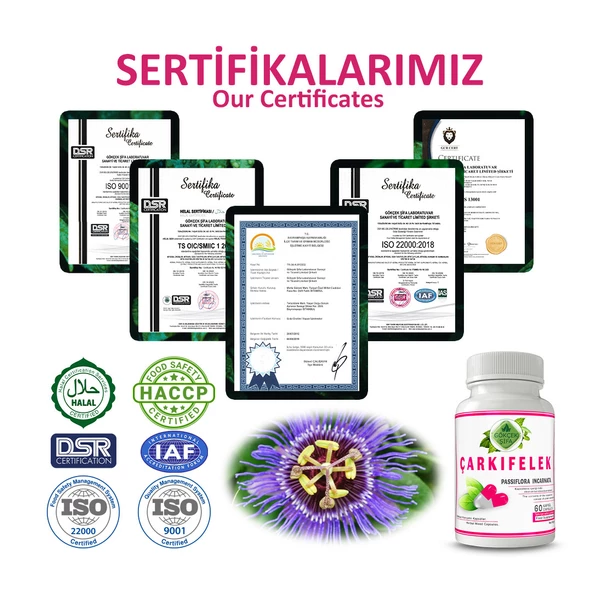 Çarkıfelek Kapsül (PASSİFLORA INCARNATA CAPSULE) 60 Adet - Resim 5