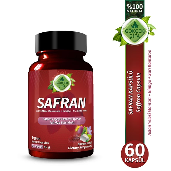 Safran Kapsül (Saffron Capsule) 60 Adet