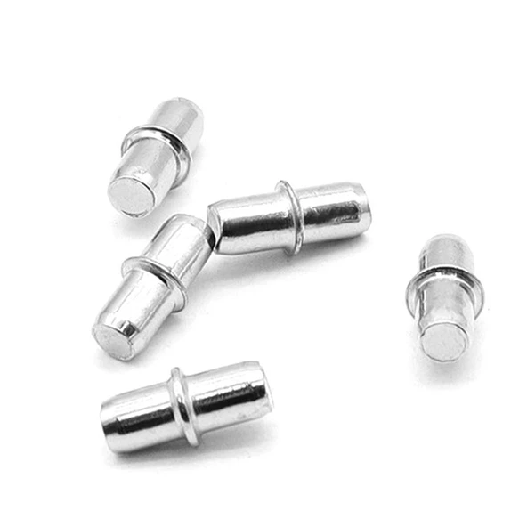 Raf Pimi Cam Ahşap Metal Raf Tutucu Çivisi Mobilya Dolap Pimi Metal (50 ADET) - 5
