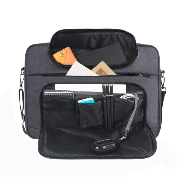 Vegmann Norma 17.3 inç Dizüstü Bilgisayar Uyumlu Evrak ve Laptop Çantası - 6