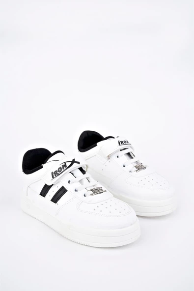 Muggo Jerry Günlük Unisex Çocuk Garantili Lastikli ve Cırtlı Rahat Sneaker Spor Ayakkabı - 11
