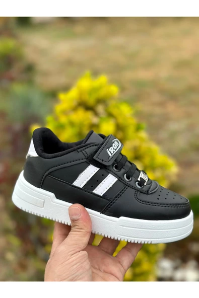 Muggo Jerry Günlük Unisex Çocuk Garantili Lastikli ve Cırtlı Rahat Sneaker Spor Ayakkabı - 5