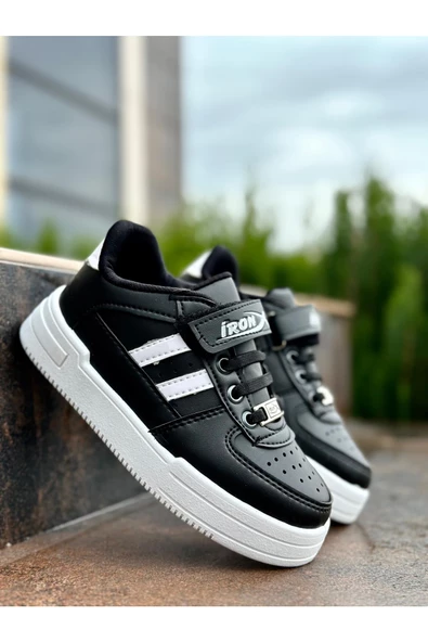 Muggo Jerry Günlük Unisex Çocuk Garantili Lastikli ve Cırtlı Rahat Sneaker Spor Ayakkabı - 6