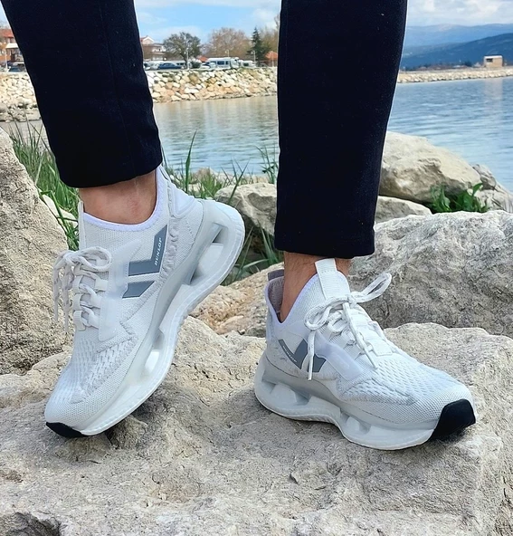 Dunlop 2357-2356 Beyaz Air Yumuşak Taban Erkek Spor Ayakkabı - 5