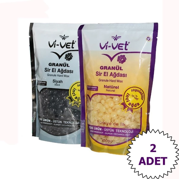 Vi-Vet Granül Sir El Ağdası Natürel 250 G + Siyah 250 G