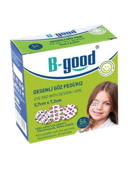 B-Good Desenli Göz Pedi Kız 5,7cm x 7,2cm - 54 Lü