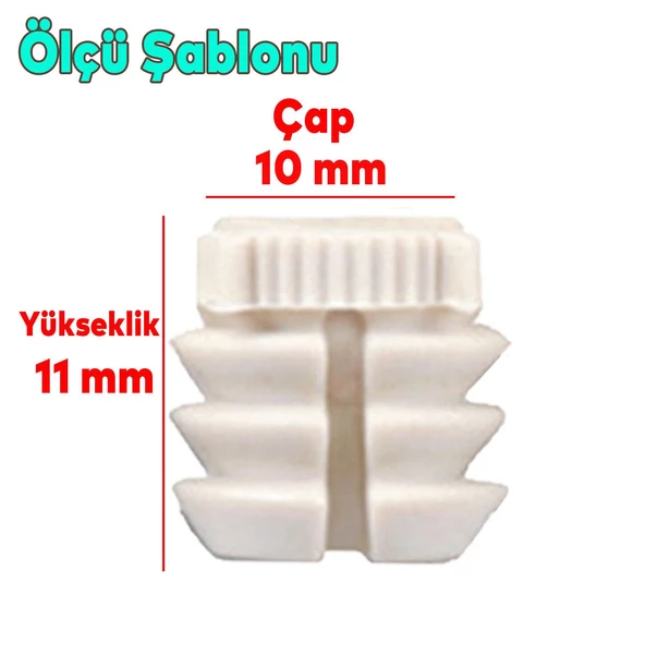 Şerit Dübel 10x11 Plastik M6 (25 ADET) - Resim 2