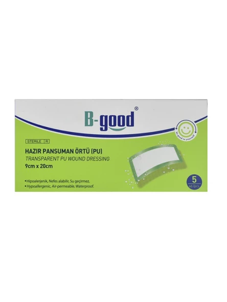 B-Good Hazır Pansuman Örtü 9 cm x 20 cm 5'li