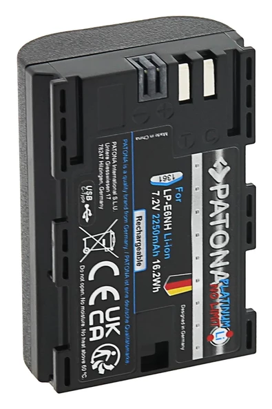 Patona Platinum Canon LP-E6NH USB-C Girişli Batarya - 2