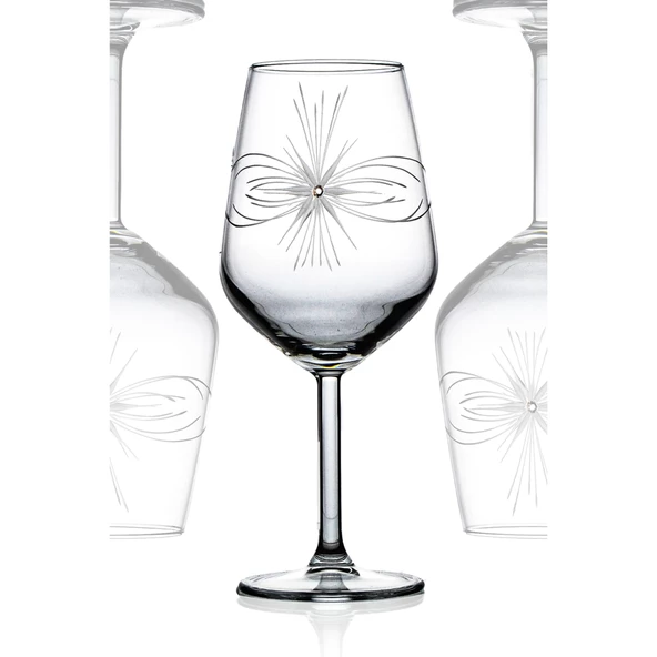 Decocia Kazaan 31 Parça  6 Kişilik Bardak Çeyiz Seti Dik Karaflı Mira Desenli - Resim 4