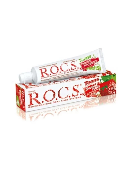 Rocs Diş Macunu Teens Yaban Çileği 8-18 yaş 60 ML