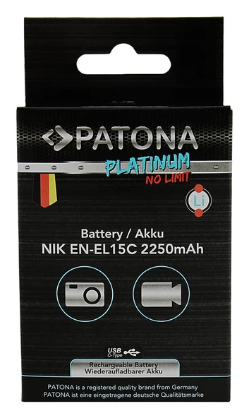 Patona Platinum Nikon EN-EL15C USB-C Girişli Batarya - 5
