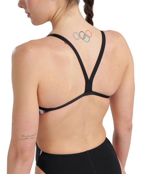 ARENA BAYAN YÜZÜCÜ MAYOSU WOMEN'S SWIMSUIT CHALLENGE BACK MARBLED 005562550 - 3
