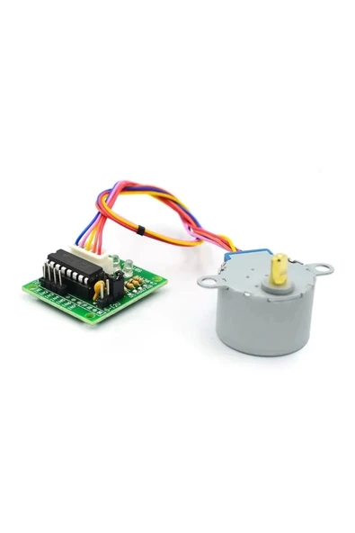 28 BYJ-48 Redüktörlü Step Motor ve ULN2003A Step Motor Sürücü - Resim 2
