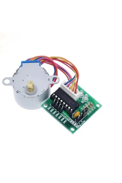 28 BYJ-48 Redüktörlü Step Motor ve ULN2003A Step Motor Sürücü - Resim 3