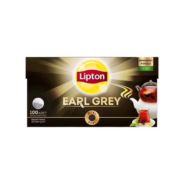 Lipton Earl Grey Demlik Poşet Cay 100lü x 2 Adet