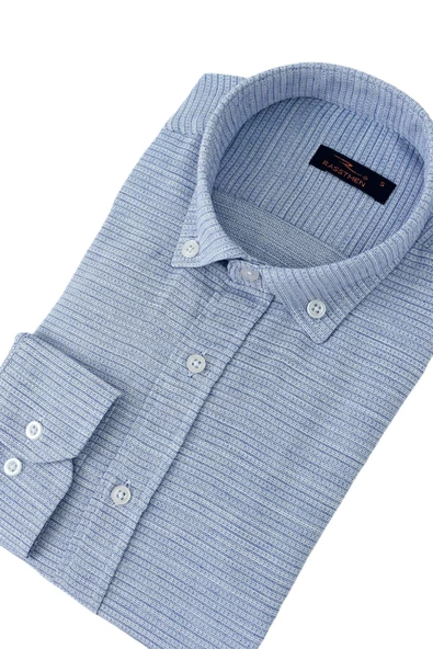 Erkek Silim Fit Petek Dokulu Gömlek BGL-ST02768 - Resim 10