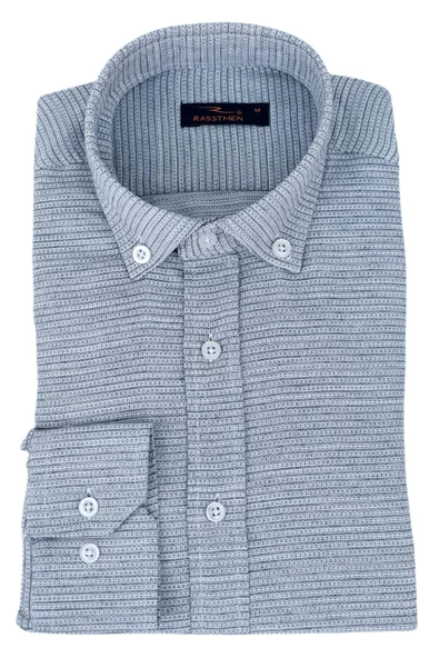 Erkek Silim Fit Petek Dokulu Gömlek BGL-ST02768 - Resim 4