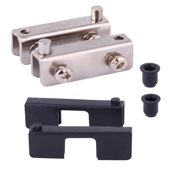 Cam Tutucu Etejer U Tipi Cam Raf Ahşap Menteşesi Nikel (4 ADET) - Resim 5