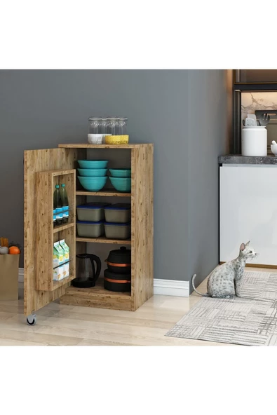 Nur Mobilya Çok Amaçlı Mutfak Kiler Dolabı ürün görseli 1