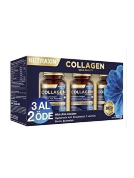 Nutraxin Beauty Gold Collagen 30 Tablet - 3 Al 2 Öde
