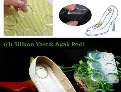 Ayak Vurma Önleyici Silikon Pedler (6 adet) U97