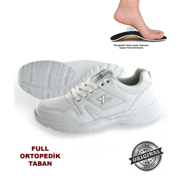 129 Ortopedik Rahat Unisex Erkek Kadın Spor Ayakkabı (36-44) - Resim 9