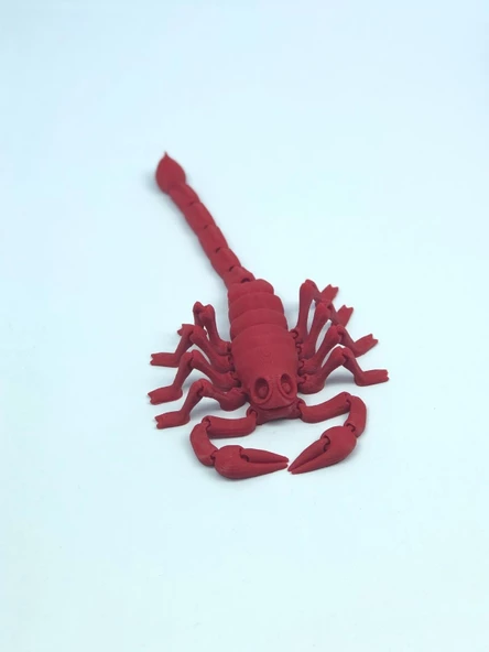 3D Hareketli Akrep Figürlü Oyuncak - Kırmızı ürün görseli 1