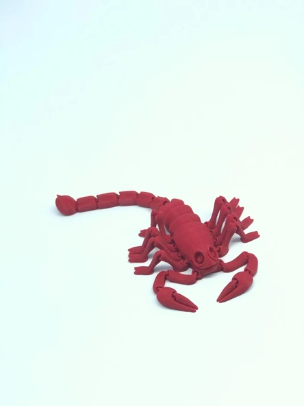 3D Hareketli Akrep Figürlü Oyuncak - Kırmızı - Resim 4