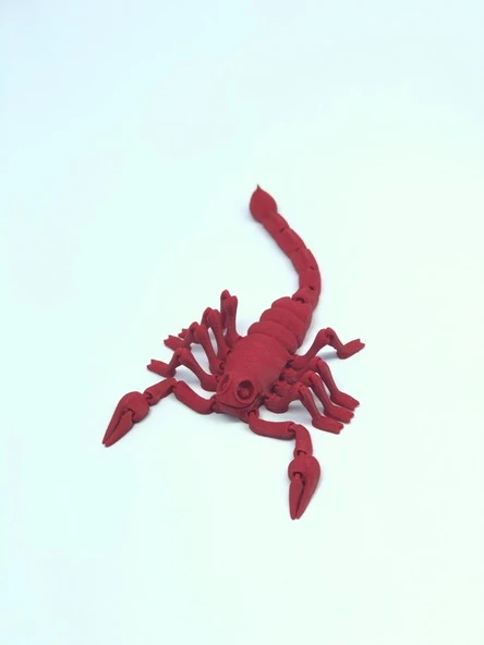 3D Hareketli Akrep Figürlü Oyuncak - Kırmızı - Resim 2