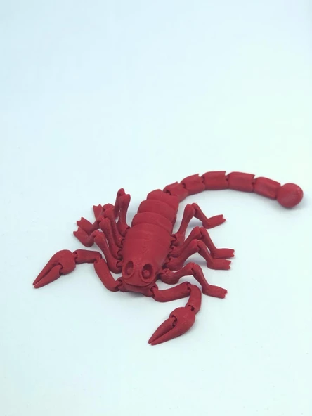 3D Hareketli Akrep Figürlü Oyuncak - Kırmızı - Resim 5