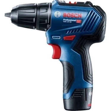 BOSCH GSR 12V-30 ÇİFT AKÜLÜ 2 AH VİDALAMA MAKİNESİ ürün görseli 1