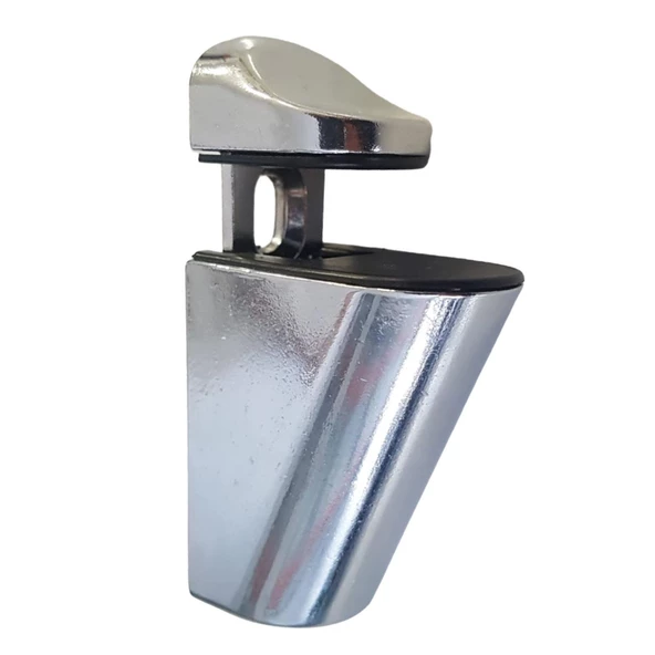 Pelikan Ayarlanabilir Etajer Cam Tutucu Ahşap Raf Tutucu Cam Etejeri Metal Vidalı Krom (4 ADET) - 2