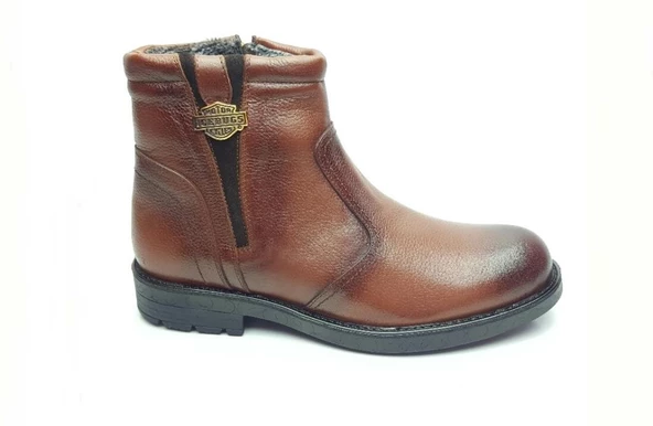 Ras Erkek Bot Hakiki Deri İçi Tüylü Kışlık Fermuarlı K.K.127 - 7