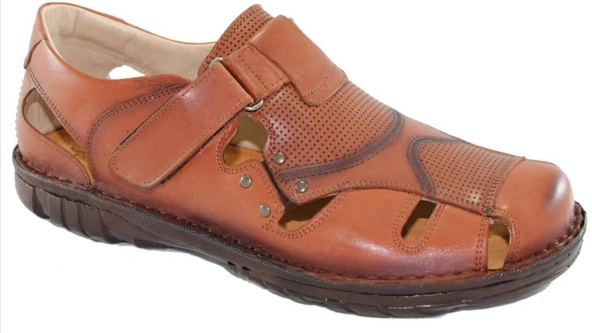 Çetintaş Büyük Numara Sandalet 4226 %100 Deri 45-46-47-48 - 2