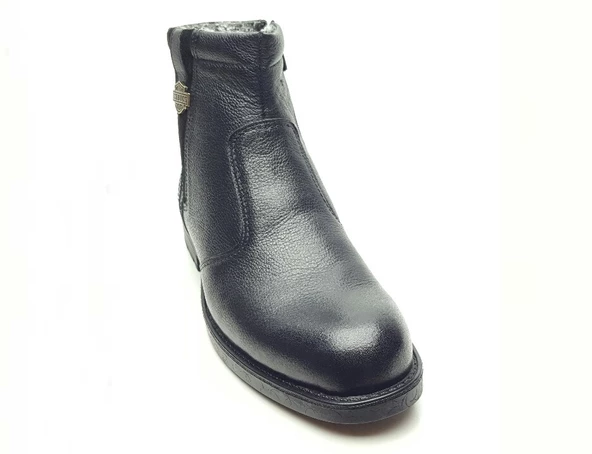 Ras Erkek Bot Hakiki Deri İçi Tüylü Kışlık Fermuarlı K.K.127 - 4