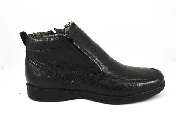 Erkek Bot İçi Tüylü Kışlık Hakiki Deri Fermuarlı 101 - 2