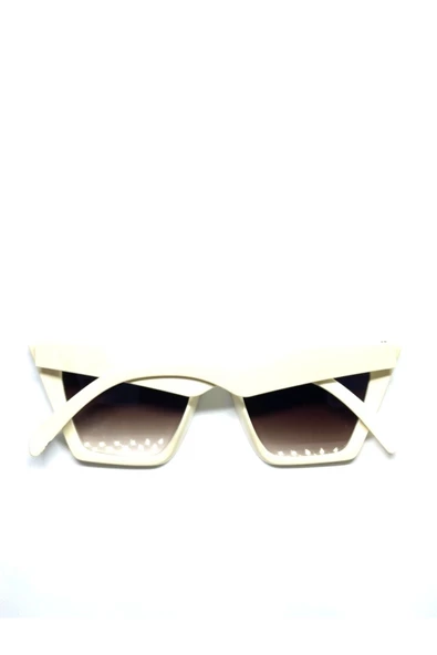 Cat Eye Krem Gözlük - 2