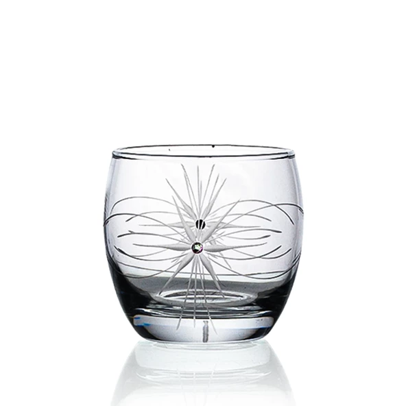 Decocia Pudgy 25 Parça  6 Kişilik Bardak Çeyiz Seti Dik Karaflı Mira Desenli - Resim 6