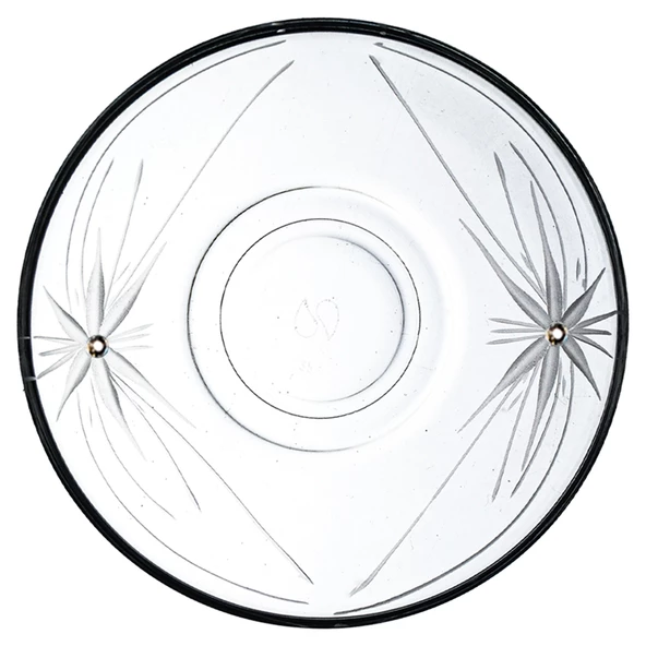 Decocia Pudgy 25 Parça  6 Kişilik Bardak Çeyiz Seti Dik Karaflı Mira Desenli - Resim 7