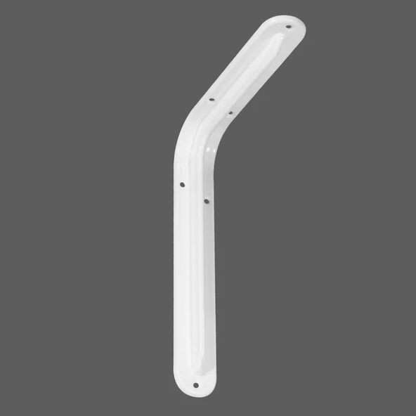 Raf Altı Ayak Raf Tutucu L Demir 16.5 x 23 cm Beyaz Montaj Aparatı (2 ADET) - 4