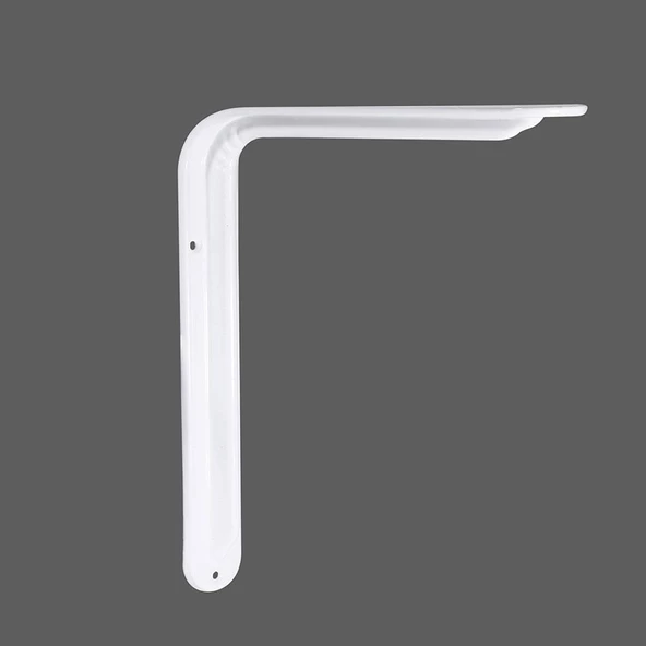 Raf Altı Ayak Raf Tutucu L Demir 16.5 x 23 cm Beyaz Montaj Aparatı (2 ADET) - 5