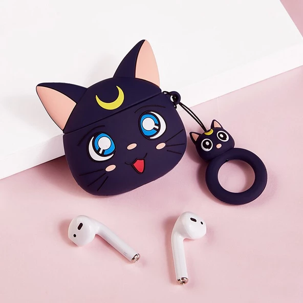 E2M AIRPODS 1-2 KILIF KEDİ - Resim 3
