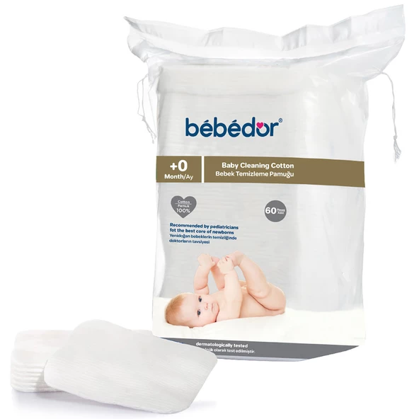 Bebedor Bebek Temizleme Pamuğu 60 lı ürün görseli 1