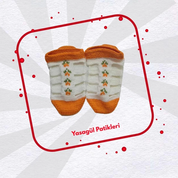 Yaşagül Patikleri El İşi Nostalji Patik  2 li Renkli - 2
