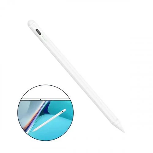 Polham Apple İpad ve İphone Uyumlu Dokunmatik Stylus Kalem, Basınç Duyarlı Sensörlü, Şarjlı Kalem